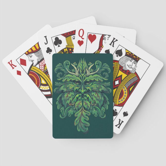 Jeu De Cartes Homme vert (dos)