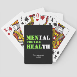 Jeu De Cartes HOMMES DE Santé Mentale QUI PARLENT GUÉRIR Écritur