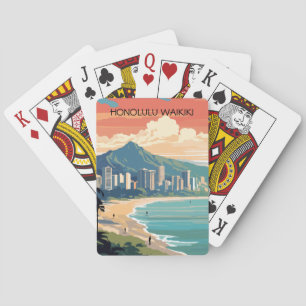 Jeu De Cartes Honolulu Waikiki Beach Hawaii Panorama