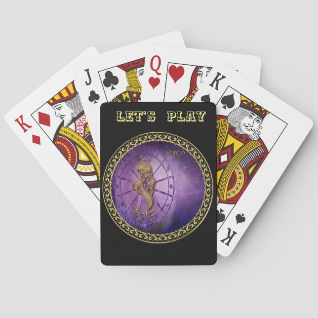Jeu De Cartes horoscope de conception d'astrologie de zodiaque (dos)