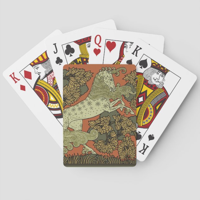 Jeu De Cartes Horse Arts médiévaux Artisanat Art Nouveau (dos)