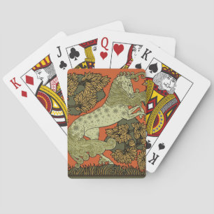 Jeu De Cartes Horse Arts médiévaux Artisanat Art Nouveau