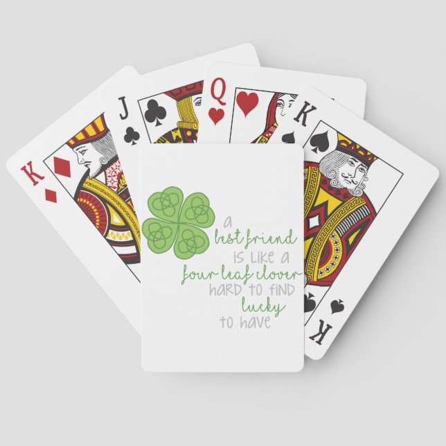 Jeu De Cartes Housse à quatre feuilles (dos)