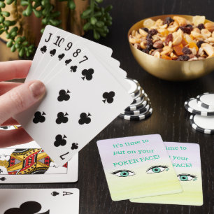 Jeu De Cartes Humoristique Peering Green Eyes Personnalisé
