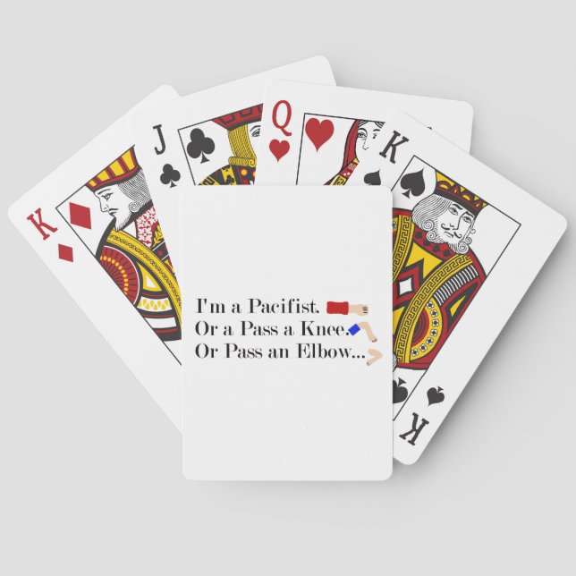 Jeu De Cartes Humour pacifiste mixed martial art (dos)