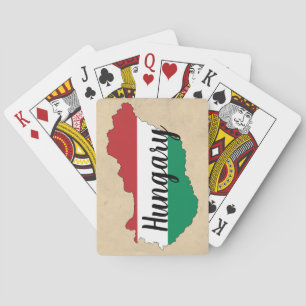 Jeu De Cartes Hungary Flag Silhouette
