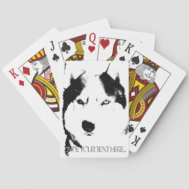 Jeu De Cartes Husky Jouer Cartes Personnalisez Les Cartes De Chi (dos)
