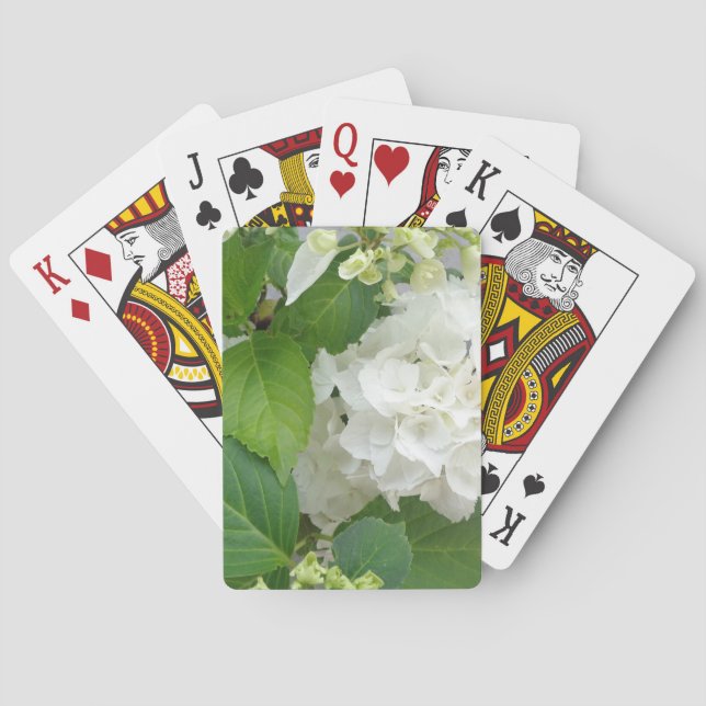 Jeu De Cartes Hydrangea Flower Green White Nature Jardin Plantes (dos)