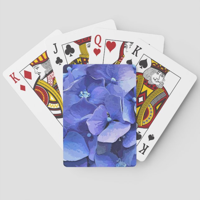 JEU DE CARTES HYDRANGÉE BLEUE (dos)