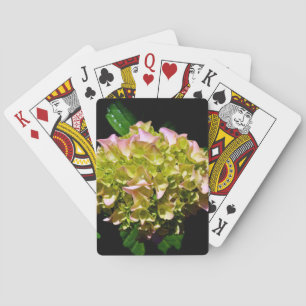 Jeu De Cartes Hydrangées de fleurs florales jaunes roses poussié