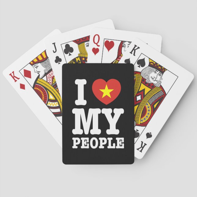 Jeu De Cartes I Heart (Love) My Viet People (dos)