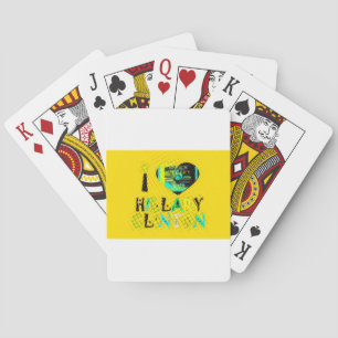 Jeu De Cartes I Love Hillary USA Art Print