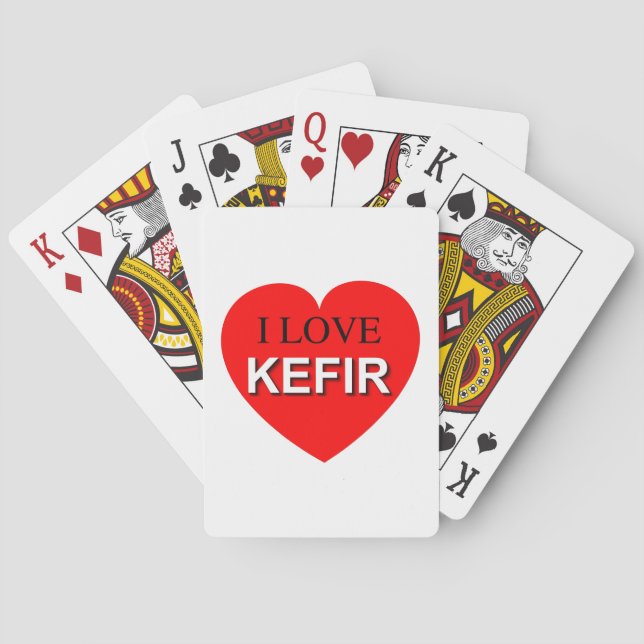 Jeu De Cartes I Love Kefir (dos)