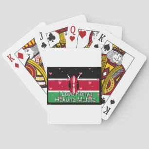 Jeu De Cartes I Love Kenya et "Hakuna Matata" Art Print