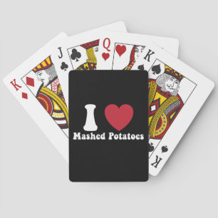 Jeu De Cartes I Love Mashed Potatoes Thanksgiving Diner Cadeau
