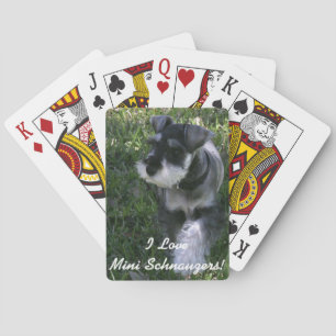 Jeu De Cartes I Love Mini Schnauzers Deck of Cards