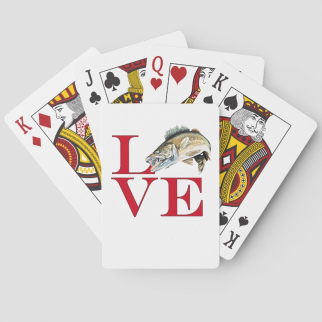 Jeu De Cartes I Love Walleye (dos)