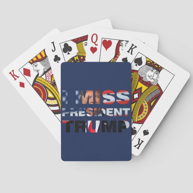 Jeu De Cartes I Miss Président Trump (dos)