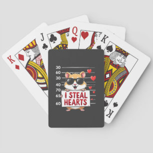 Jeu De Cartes I Steal Hearts Hamster Lover Saint-Valentin