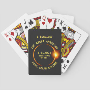 Jeu De Cartes I Survived the Total Solar Eclipse 4.8.2024 USA
