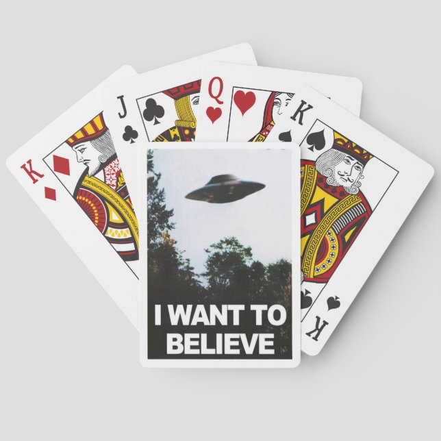 Jeu De Cartes I want to believe (dos)