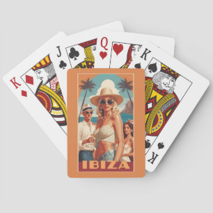 Jeu De Cartes Ibiza, Espagne Affiche de voyage