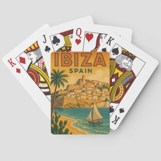 Jeu De Cartes Ibiza vintage Espagne Baléares (dos)
