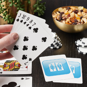 Jeu De Cartes Icône Toilettes Lecture Cartes