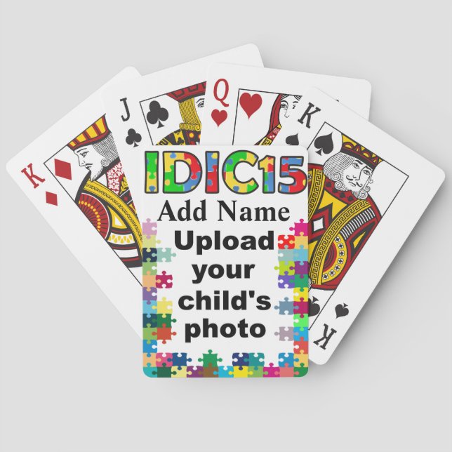 Jeu De Cartes IDIC 15 Jouer des cartes Personnaliser de puzzle (dos)