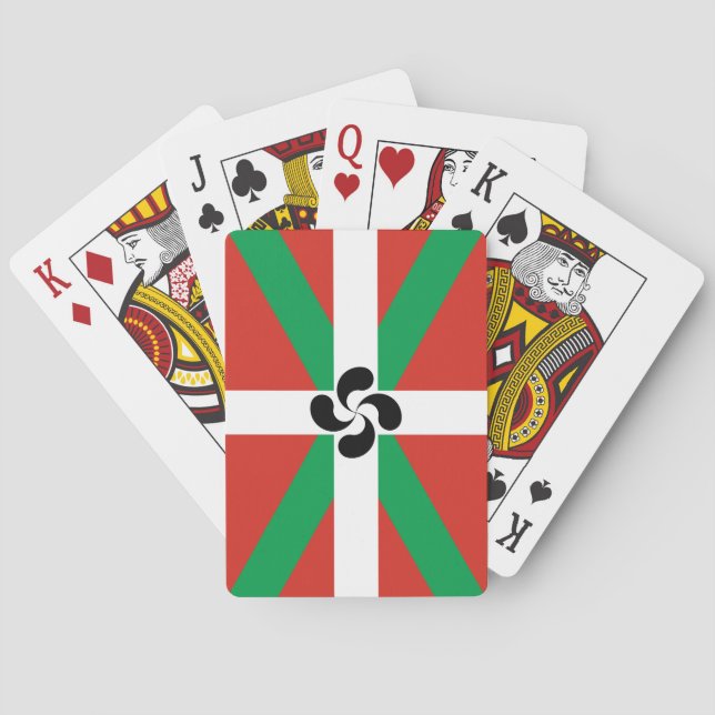 Jeu De Cartes Ikurriña avec le symbole Lauburu (dos)