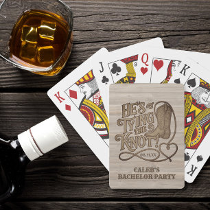 Jeu De Cartes Il Attache le Nœud Enterrement de Vie de Garçon Co