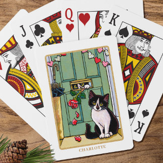 Jeu De Cartes Il doit être amour Cute Cat Nom personnalisé