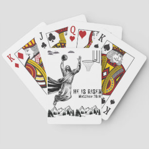 Jeu De Cartes Il Est Ressuscité Jésus Basketball Joueur Drôle