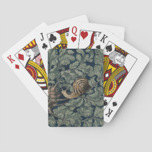 Jeu De Cartes Illustration Art Nouveau botanique escargot antiqu