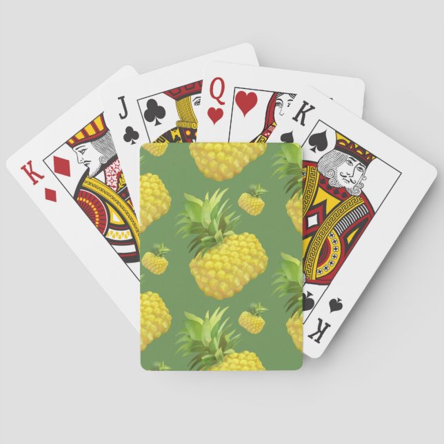 Jeu De Cartes Illustration d'ananas (dos)