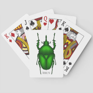 Jeu De Cartes Illustration de bug Mecynorhina torquata