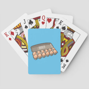Jeu De Cartes Illustration de carton d'oeufs