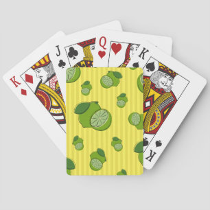 Jeu De Cartes Illustration de citrons verts