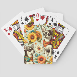 Jeu De Cartes Illustration de Cute Retro Chihuahua