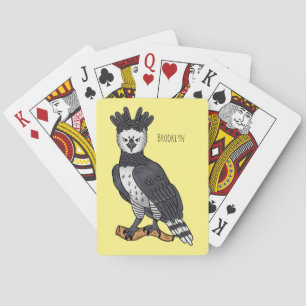 Jeu De Cartes Illustration de dessin animé d'aigle harpie