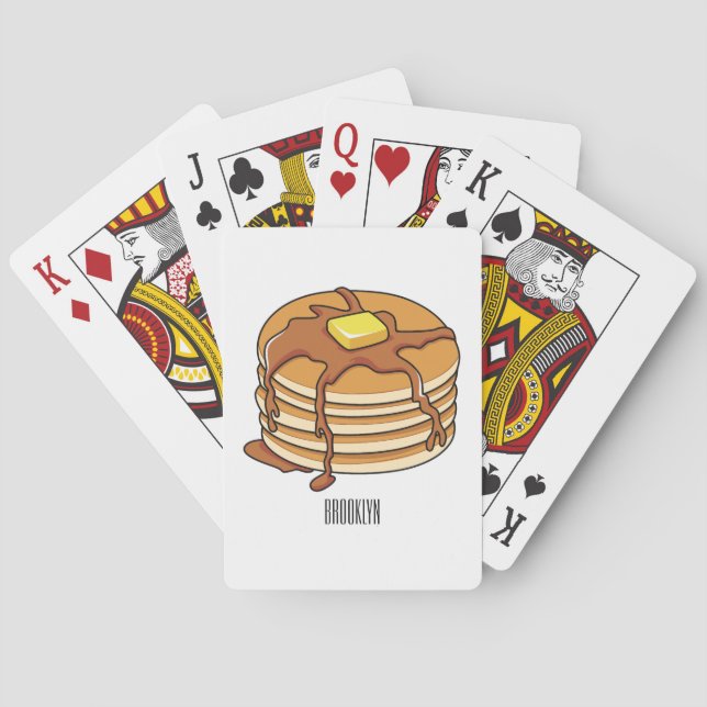 Jeu De Cartes Illustration de dessin animé de Pancake (dos)