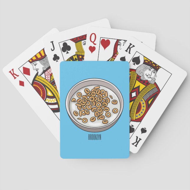 Jeu De Cartes Illustration de dessin sur les céréales (dos)