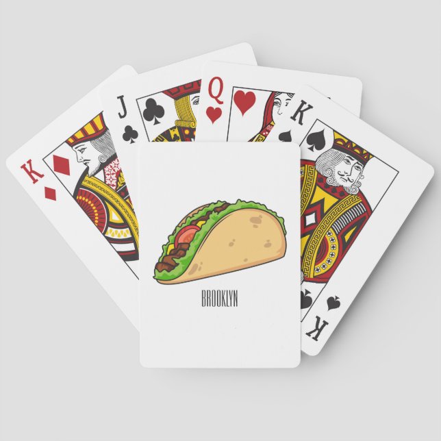Jeu De Cartes Illustration de dessin sur Taco (dos)
