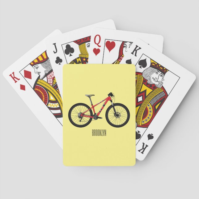 Jeu De Cartes Illustration de la bande dessinée de vélo (dos)