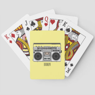 Jeu De Cartes Illustration de la bande dessinée radio