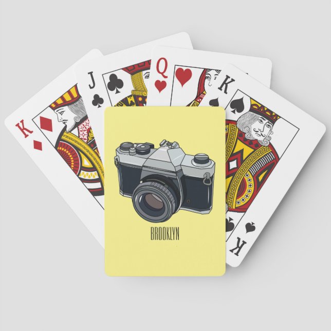 Jeu De Cartes Illustration de la caméra (dos)