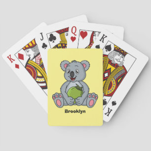 Jeu De Cartes Illustration de la koala de Cute et de la noix de