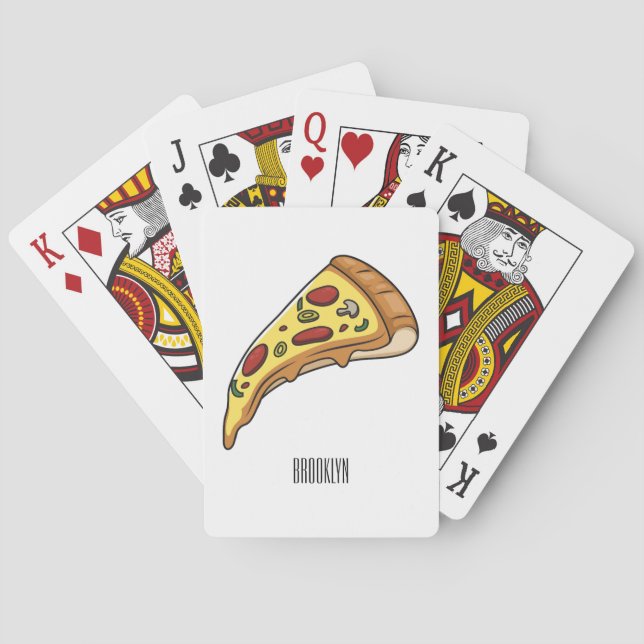 Jeu De Cartes Illustration de la pizza (dos)