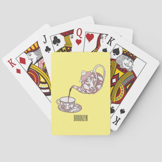 Jeu De Cartes Illustration de la série Teacup (dos)