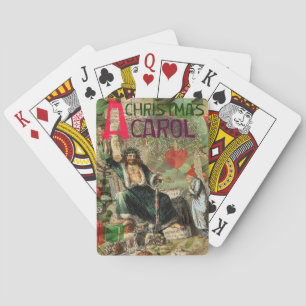 Jeu De Cartes Illustration de l'esprit de Noël présent Scrooge